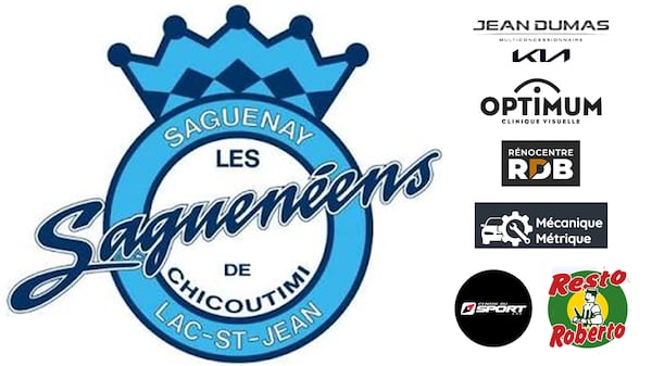 Écoute le match des Saguenéens en direct sur iHeartradio. La diffusion est une présentations de nos partenaires : Jean Dumas Kia, la Clinique Visuelle Optimum, Rénocentre RDB, Mécanique Métrique, le Centre du Sport et Resto Roberto.